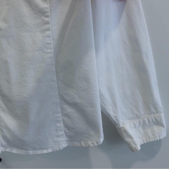 Linea Louis Dell’Olio Sz 3X White Button Front Shirt w/ Pocket Button Up - Picture 7 of 14